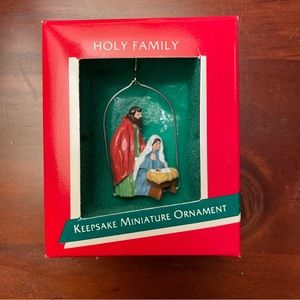 *NIB Hallmark Holy Family Keepsake Miniature Ornament
